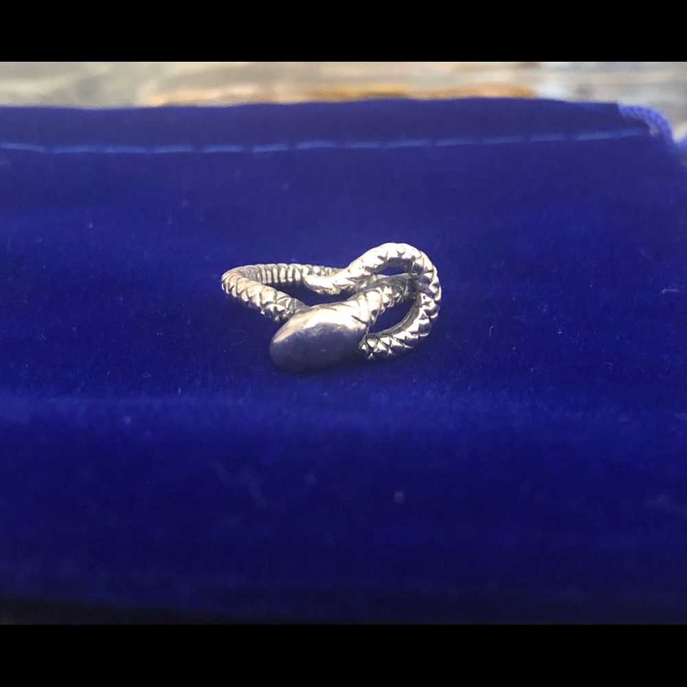 Sterling silver snake pinky ring sz 3.75